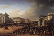 Franz Kruger Parade on Opernplatz in 1822 oil painting artist